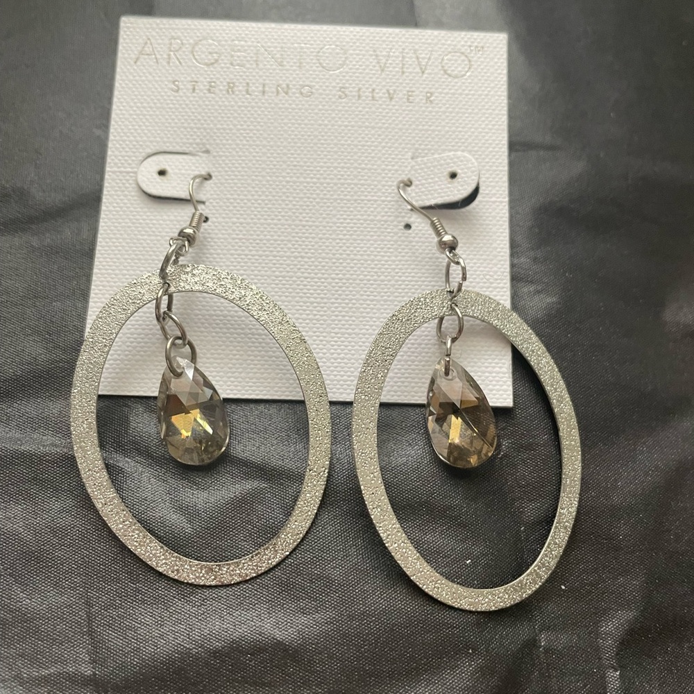 Argento Vivo Silver Hoop Earrings